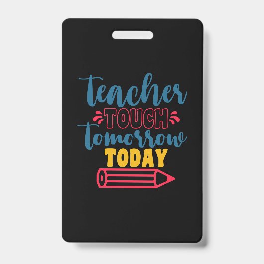 Geschenke Lehrer | Touch Lehrer morgen Ausweis (Vorderseite)