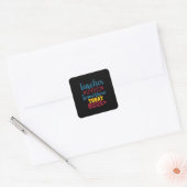 Geschenke Lehrer | Touch Lehrer morgen Quadratischer Aufkleber (Umschlag)