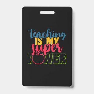 Geschenke Lehrer   Unterrichten ist meine Superkra Ausweis