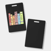 Geschenke Lehrer | Zurück zur Schule Ausweis (Vorder- & Rückseite)