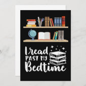 Geschenke lesen Ich habe mein Bedtime gelesen Dankeskarte (Vorne/Hinten)