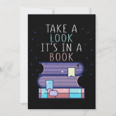 Geschenke lesen in einem Buch Dankeskarte (Vorderseite)