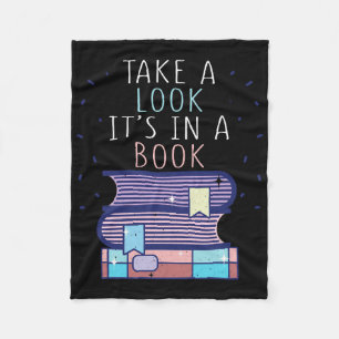 Geschenke lesen in einem Buch Fleecedecke