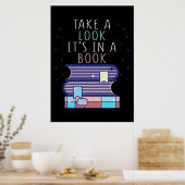 Geschenke lesen in einem Buch Poster (Küche)