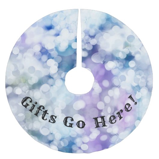 Geschenke los! Weihnachtsbaumrock Polyester Weihnachtsbaumdecke (Vorderseite)