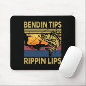 Geschenke Männer Bendin Tipps Rippin Angeln Shirt Mousepad (Mit Mouse)