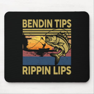 Geschenke Männer Bendin Tipps Rippin Angeln Shirt  Mousepad