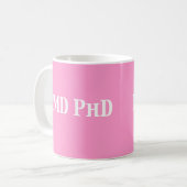 Geschenke MD PhD Kaffeetasse (Vorderseite Links)