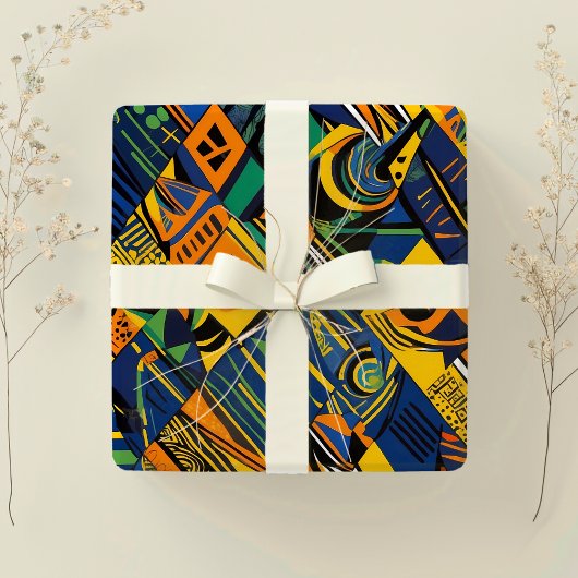 Geschenke mit Abstrakter Geometrie, Afrikanisch-Am Geschenkpapier