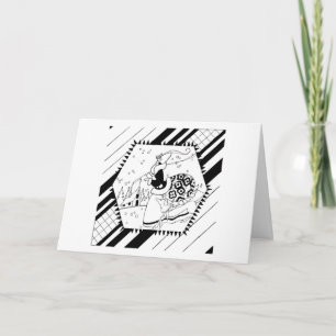Geschenke mit dem Hund liefern Feiertagskarte
