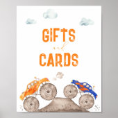 Geschenke Monster Trucks Geburtstagszeichen Poster (Vorne)