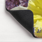 Geschenke mousepad Gelbe affodische Blume (Ecke)