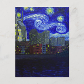 Geschenke: "Nashville Starry Night" von Jack Leppe Postkarte