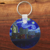 Geschenke: "Nashville Starry Night" von Jack Leppe Schlüsselanhänger (Vorderseite)