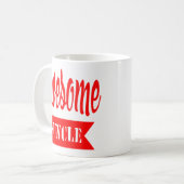 Geschenke Onkel-Mug Awesome Onkel Funny Kaffeetasse (Vorderseite Links)