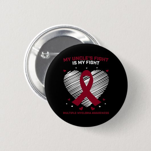 Geschenke Onkel Multiple Myeloma Awareness Product Button (Vorne & Hinten)