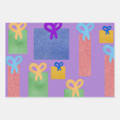 Geschenke Pakete mit Bows-Jeden Anlaß Geschenkpapier Set (Vorderseite)