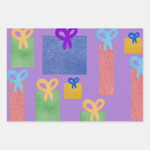 Geschenke Pakete mit Bows-Jeden Anlaß Geschenkpapier Set