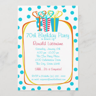 Geschenke Party Einladung