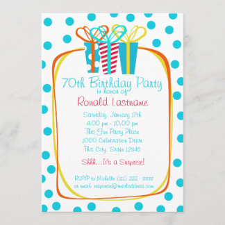 Geschenke Party Einladung