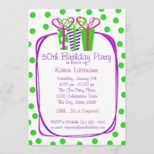 Geschenke Party Einladung