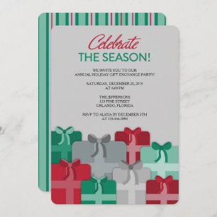 Geschenke - Party Einladung zum Austausch von Gesc