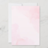 Geschenke pastellrosa blau Geburtstag Einladung (Rückseite)