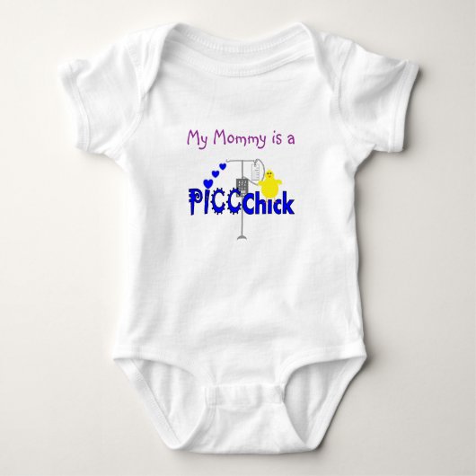 Geschenke PICC KÜKENS (PICC LINIE Baby Strampler (Vorderseite)