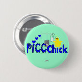 Geschenke PICC KÜKENS (PICC LINIE Button (Vorne & Hinten)