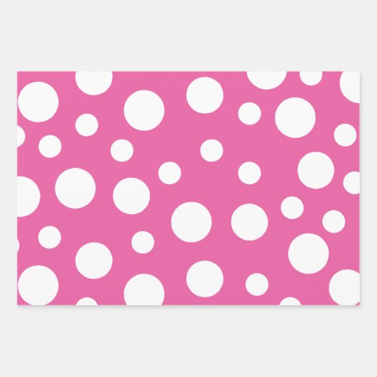 Geschenke präsentiert Polka Dots Geschenkblätter Geschenkpapier Set (Vorderseite)