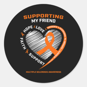 Geschenke Produkte Orange Frau Friend Multiple Skl Runder Aufkleber