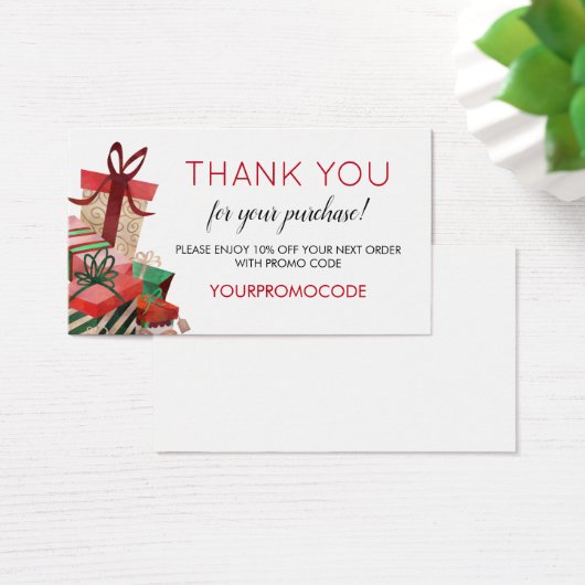 Geschenke Promo Code Rabattkarte (Schreibtisch)