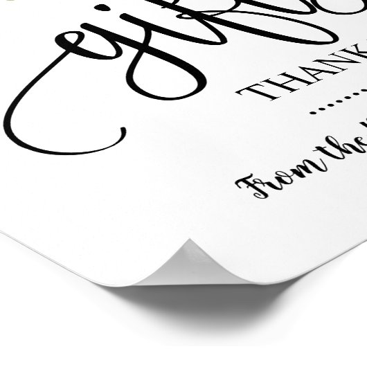 Geschenke Schild Dusche Hochzeitsempfang blau Blum (Ecke)