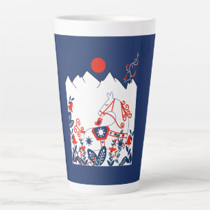 Geschenke schwedischer und finnischer Volkskunst Milchtasse