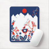 Geschenke schwedischer und finnischer Volkskunst Mousepad (Mit Mouse)