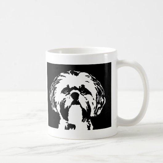 Geschenke Shih Tzu - Geisterbild-Tasse Kaffeetasse (Rechts)