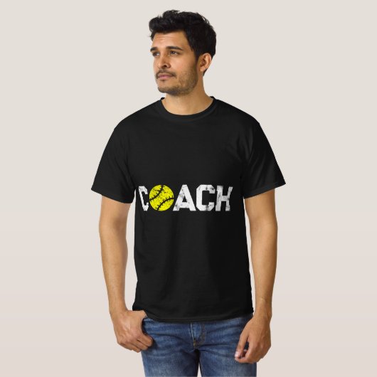 Geschenke Softball Coaches Wertschätzung - Softbal T-Shirt (Vorne ganz)