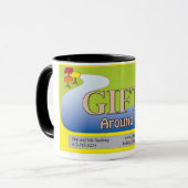 Geschenke um die Biegung Tasse (Vorderseite Links)