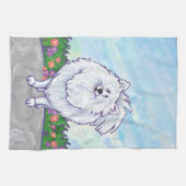 Geschenke und Accessoires aus weißem Spitz Handtuch (Horizontal)