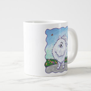 Geschenke und Accessoires aus weißem Spitz Jumbo-Tasse