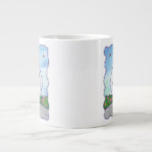 Geschenke und Accessoires aus weißem Spitz Jumbo-Tasse (Vorderseite)