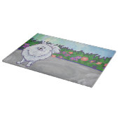 Geschenke und Accessoires aus weißem Spitz Schneidebrett (Ecke)