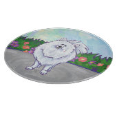 Geschenke und Accessoires aus weißem Spitz Schneidebrett (Ecke)