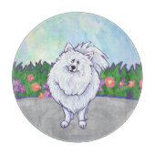 Geschenke und Accessoires aus weißem Spitz Schneidebrett (Vorderseite)