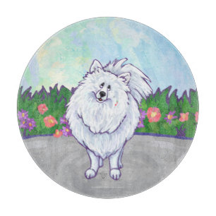 Geschenke und Accessoires aus weißem Spitz Schneidebrett