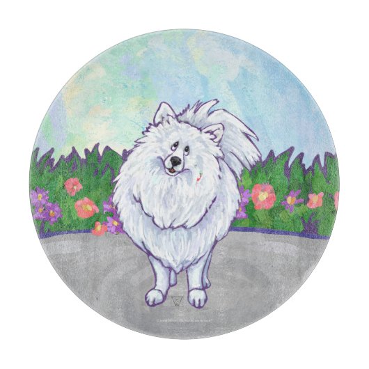 Geschenke und Accessoires aus weißem Spitz Schneidebrett (Vorderseite)