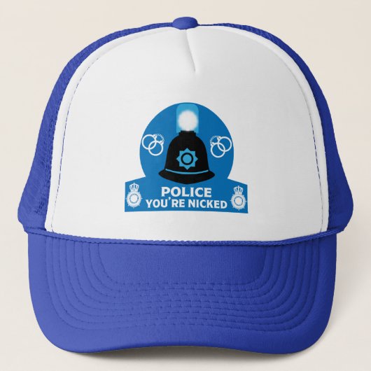 Geschenke und Accessoires der britischen Polizei i Truckerkappe (Vorderseite)