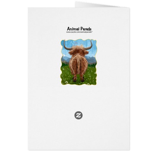 Geschenke und Accessoires für Kühe im Hochland (Hinten)