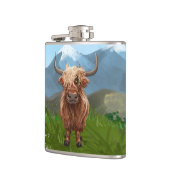 Geschenke und Accessoires für Kühe im Hochland Flachmann (Links)