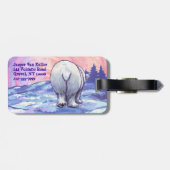 Geschenke und Accessoires für Polarbären Gepäckanhänger (Rückseite horizontal)